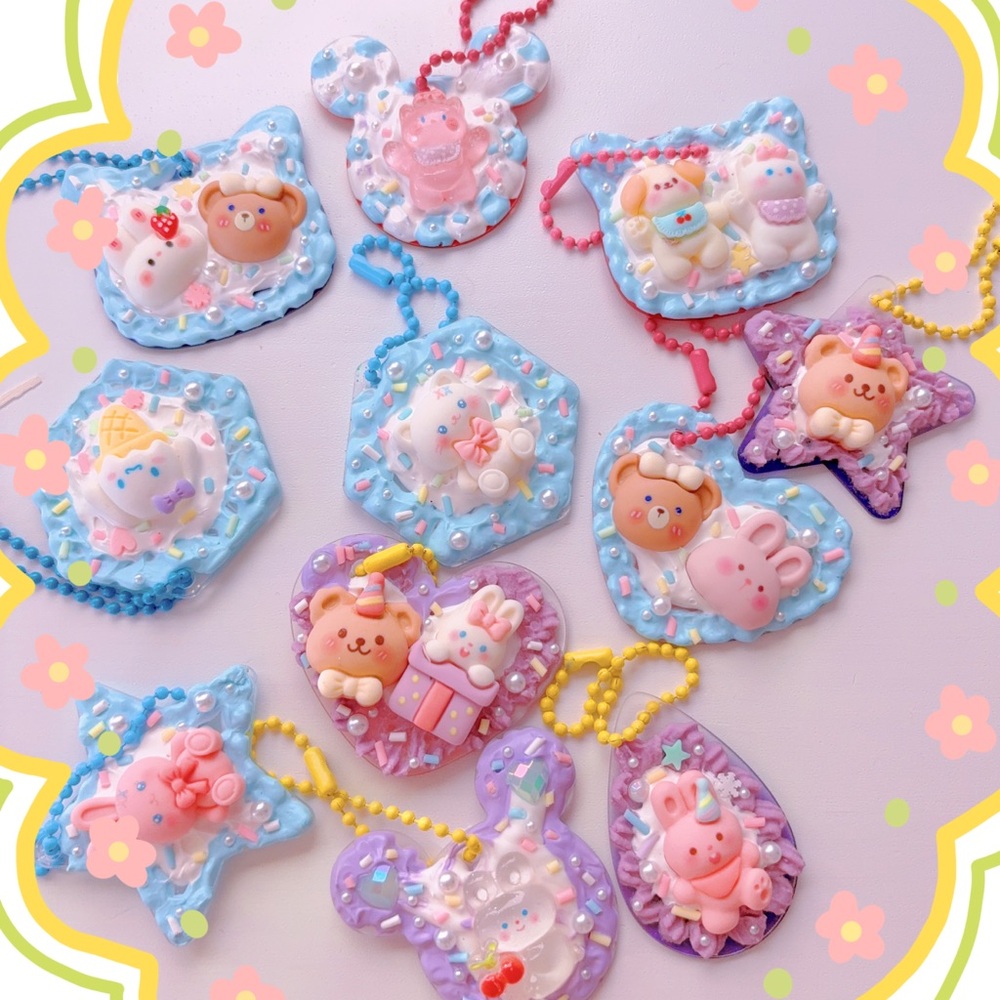 3 for$10 cute kawaii keychain/bag decoration